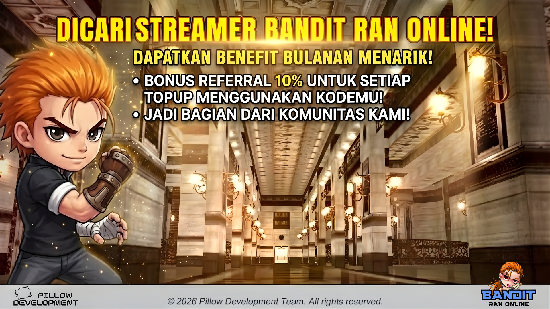Dicari Streamer Bandit Ran Online!